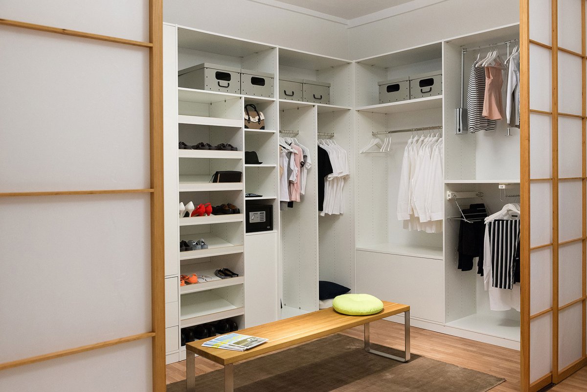 Угловые гардеробные системы