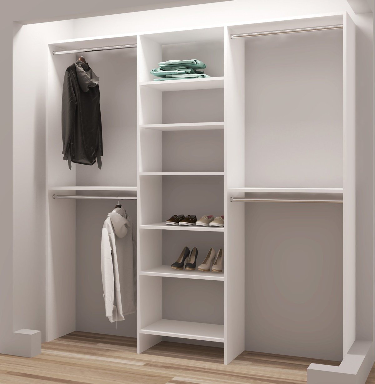 Встроенный шкаф без дверей