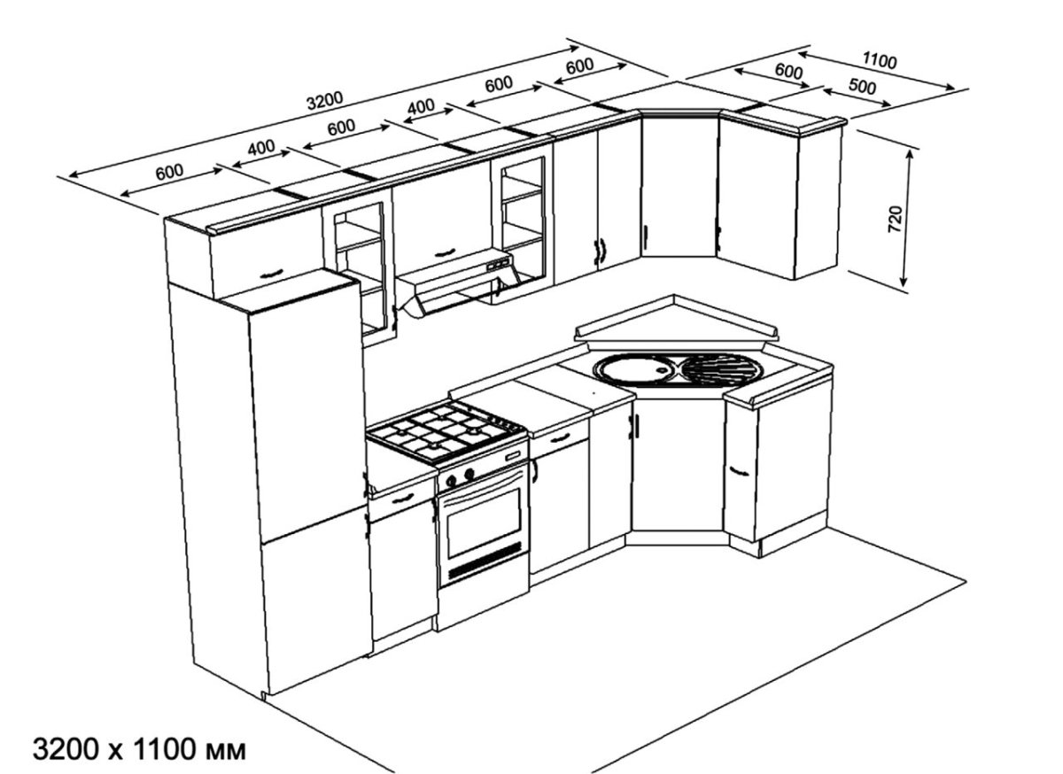 Кухни Минимализм угловые икеа