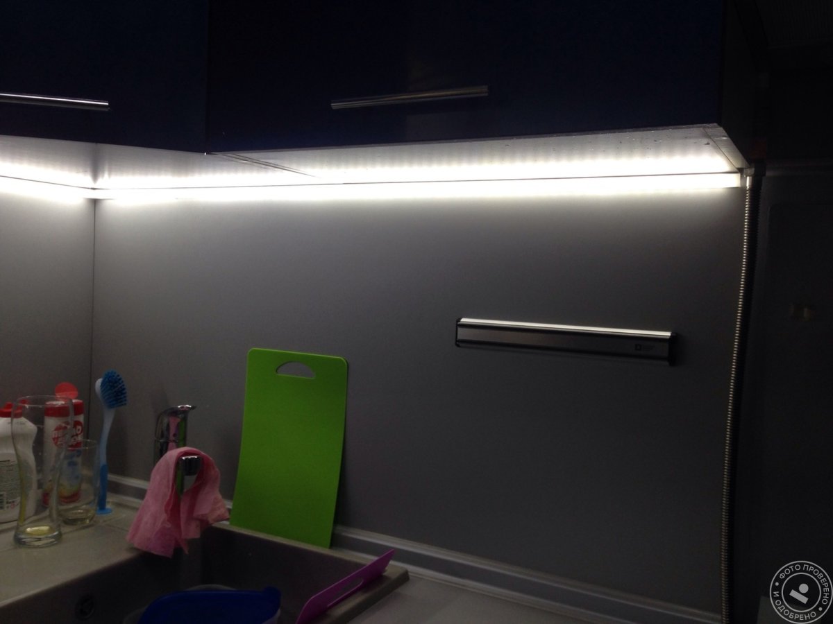 Сенсорная подсветка для кухни