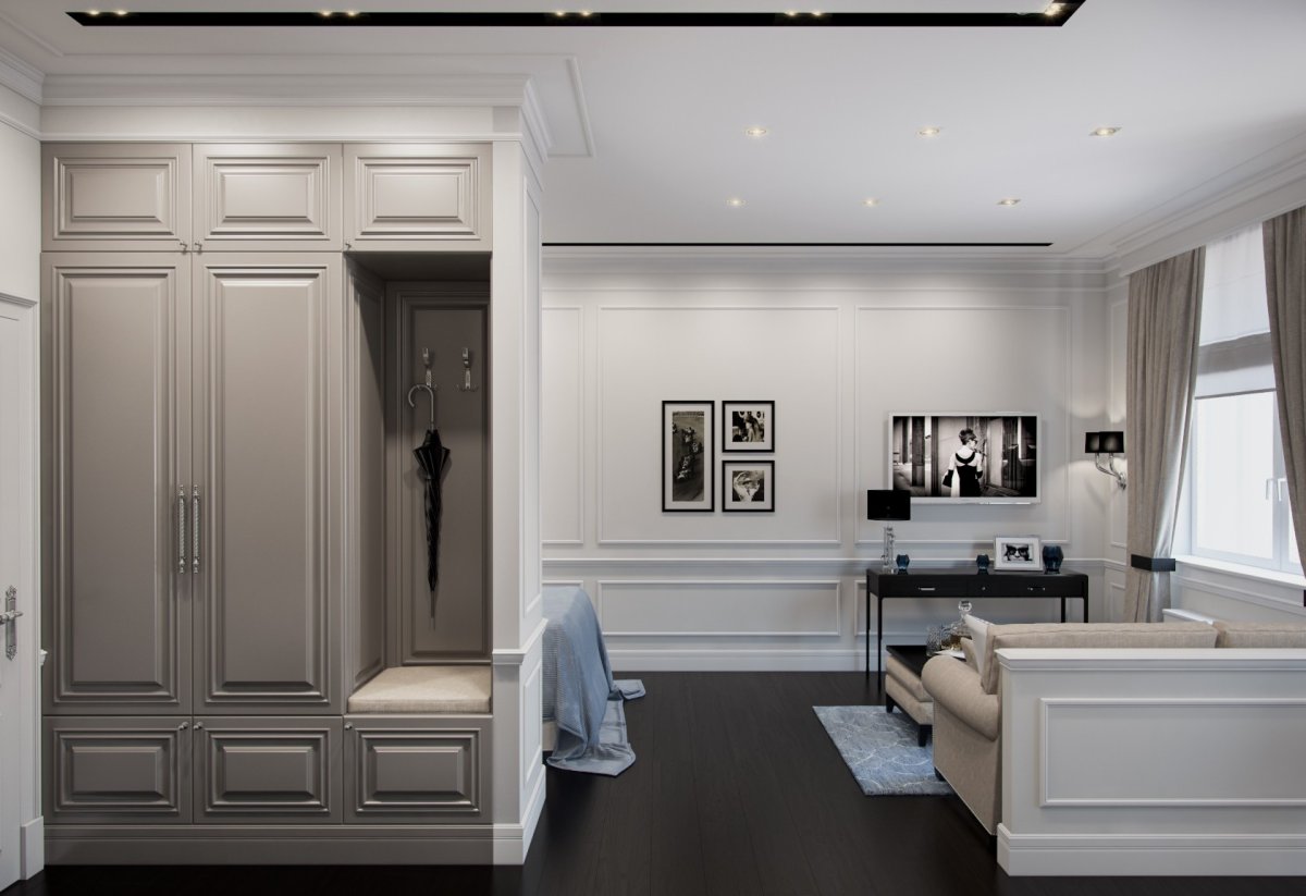 Прихожая в стиле Неоклассика с элементами арт деко