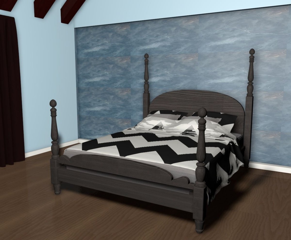 Кровать из массива Готика