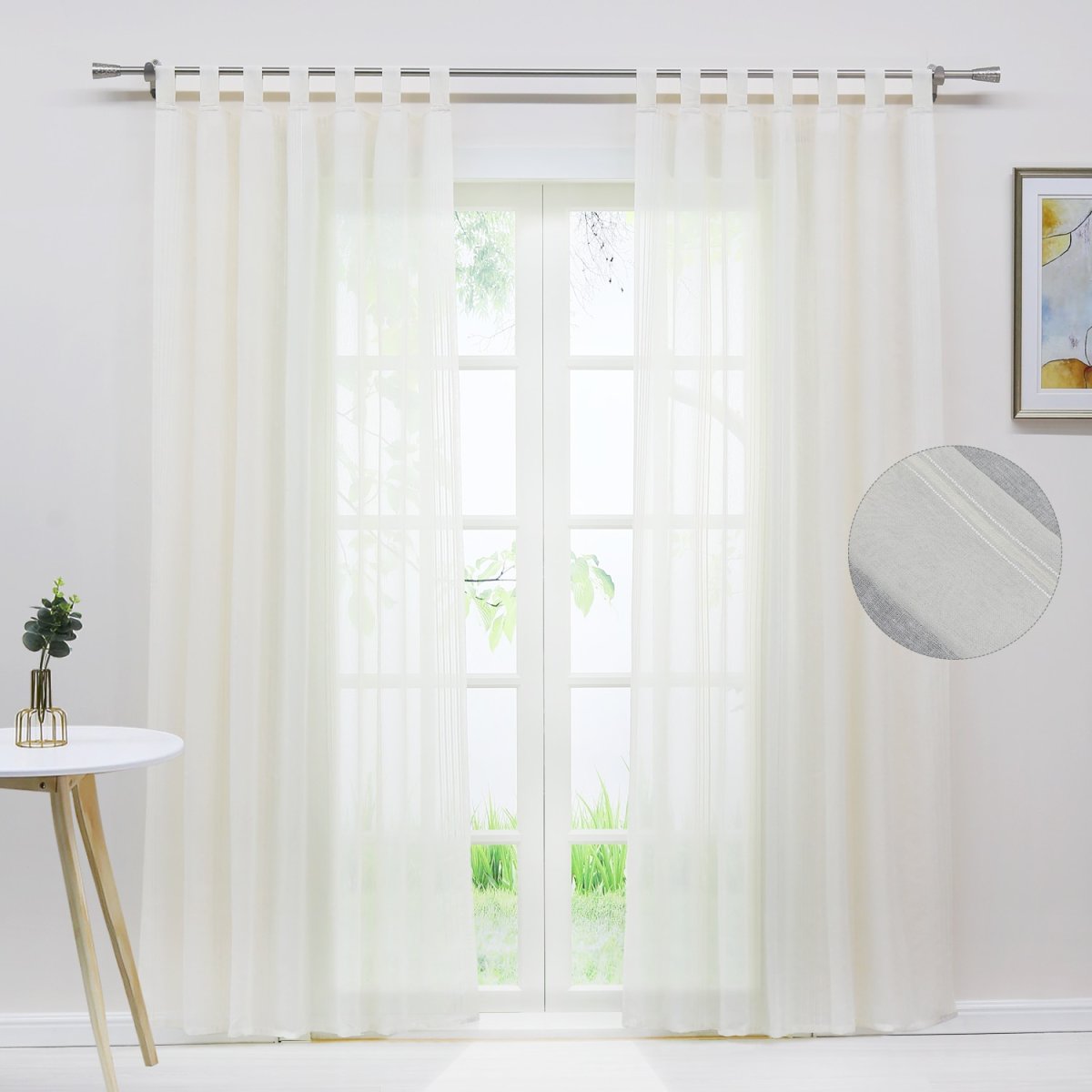 Льняные шторы в интерьере