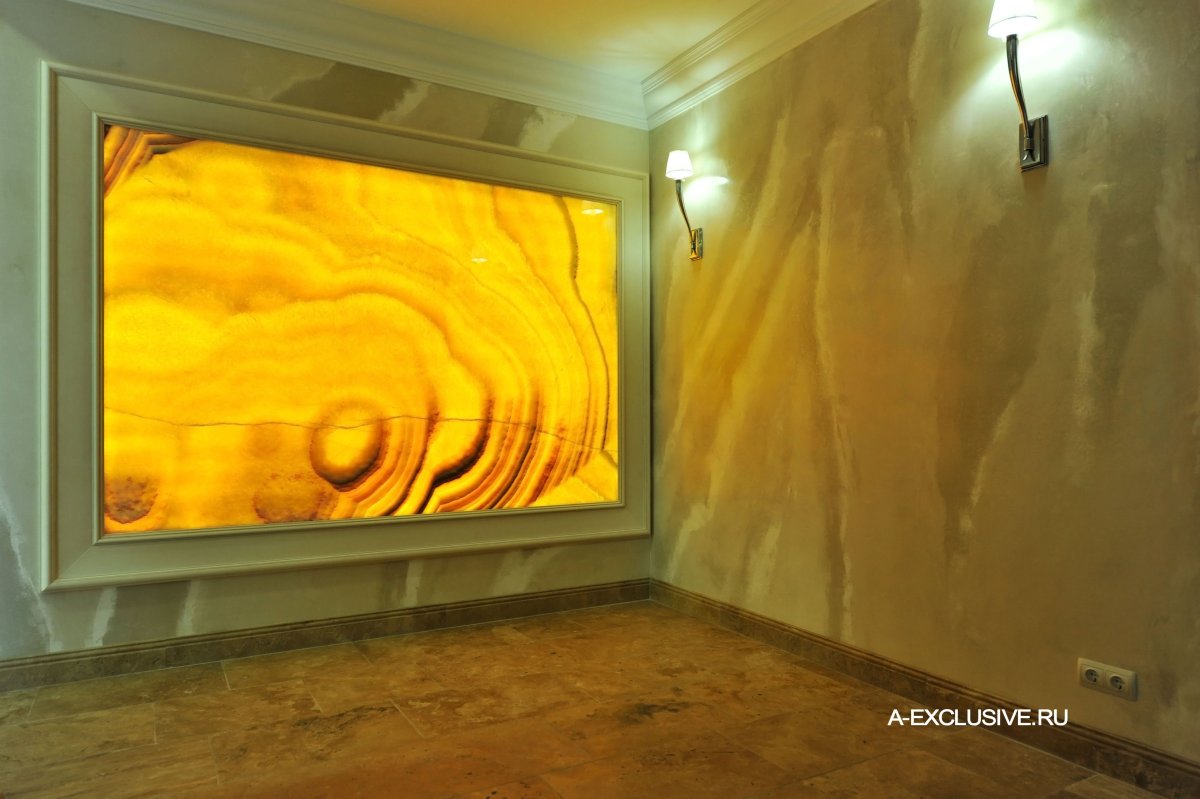 Каменный шпон под Оникс