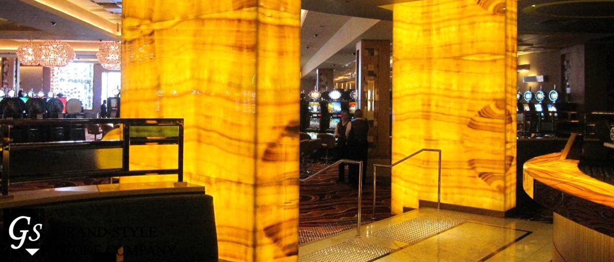 Каменный шпон под Оникс