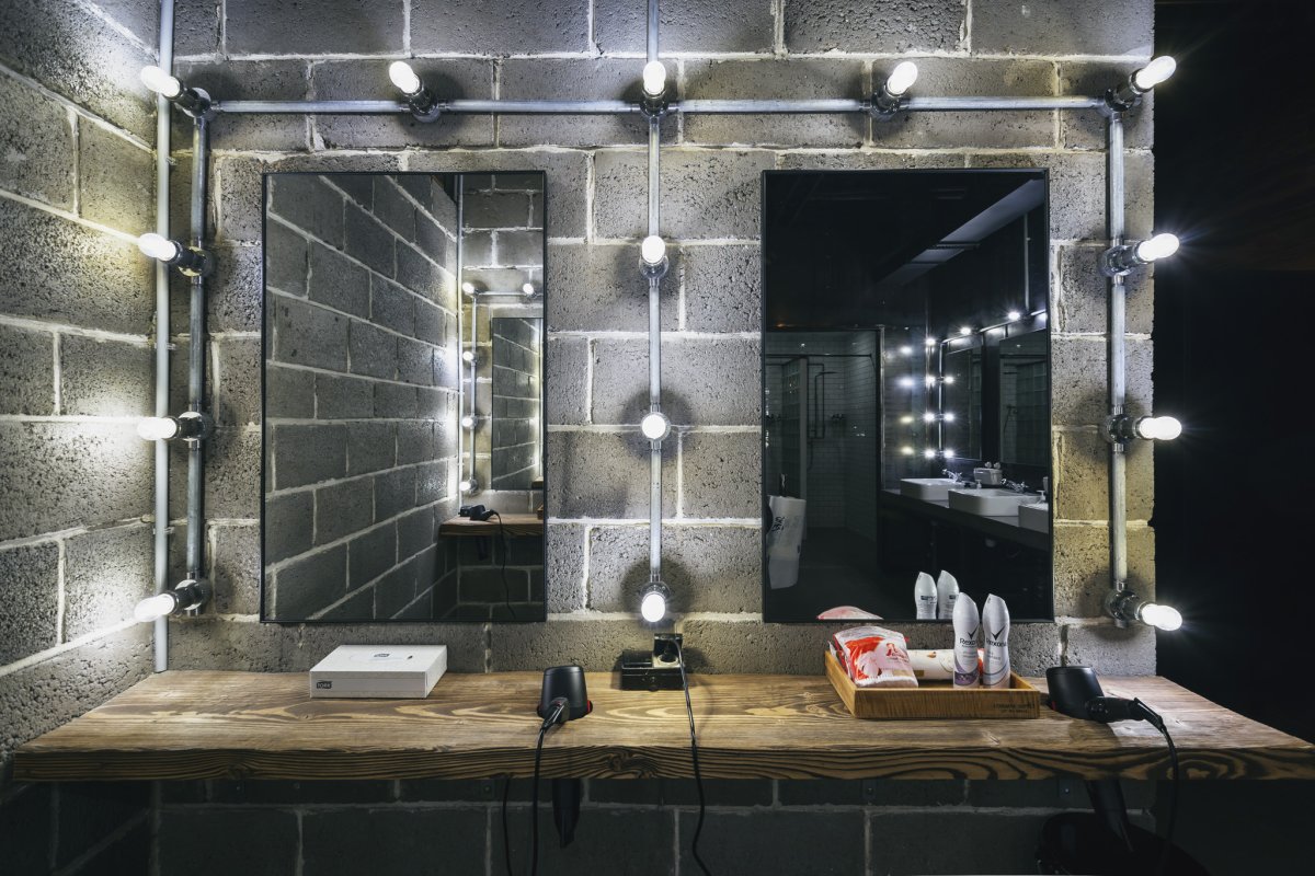 Стеклоблоки в стиле лофт