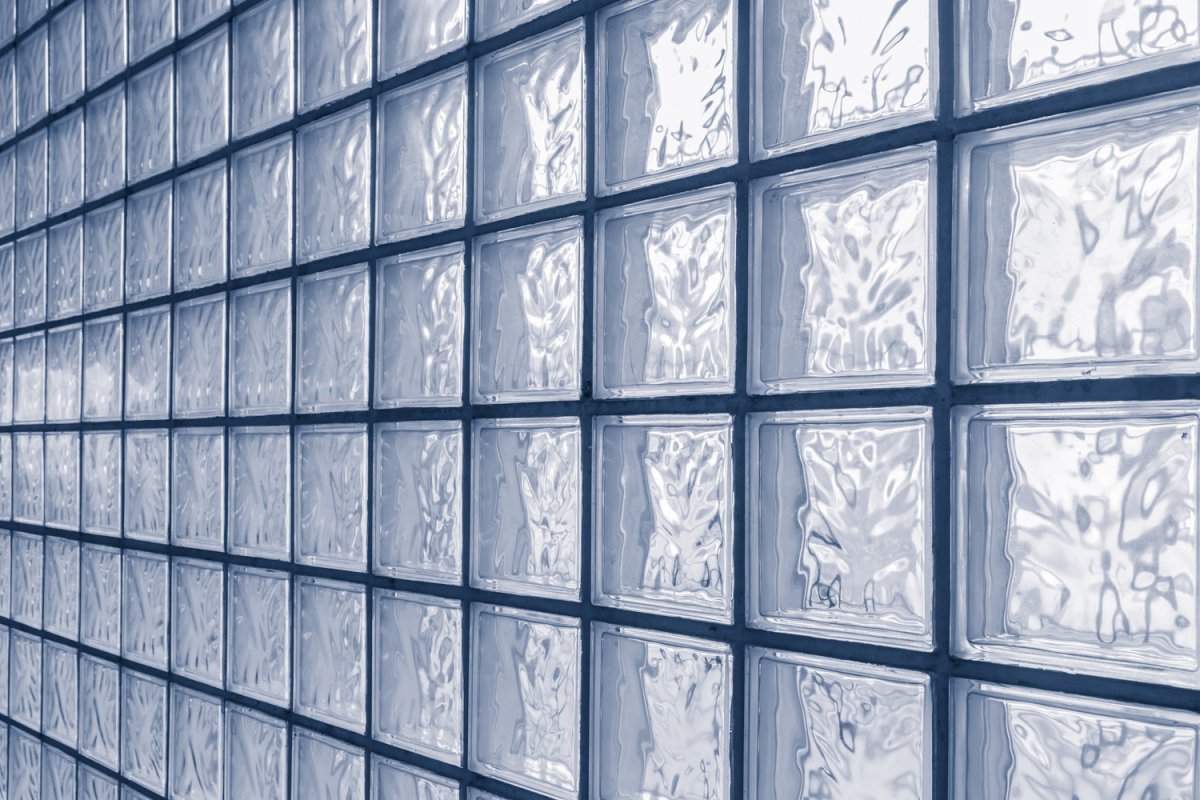 Стеклоблоки в стиле лофт