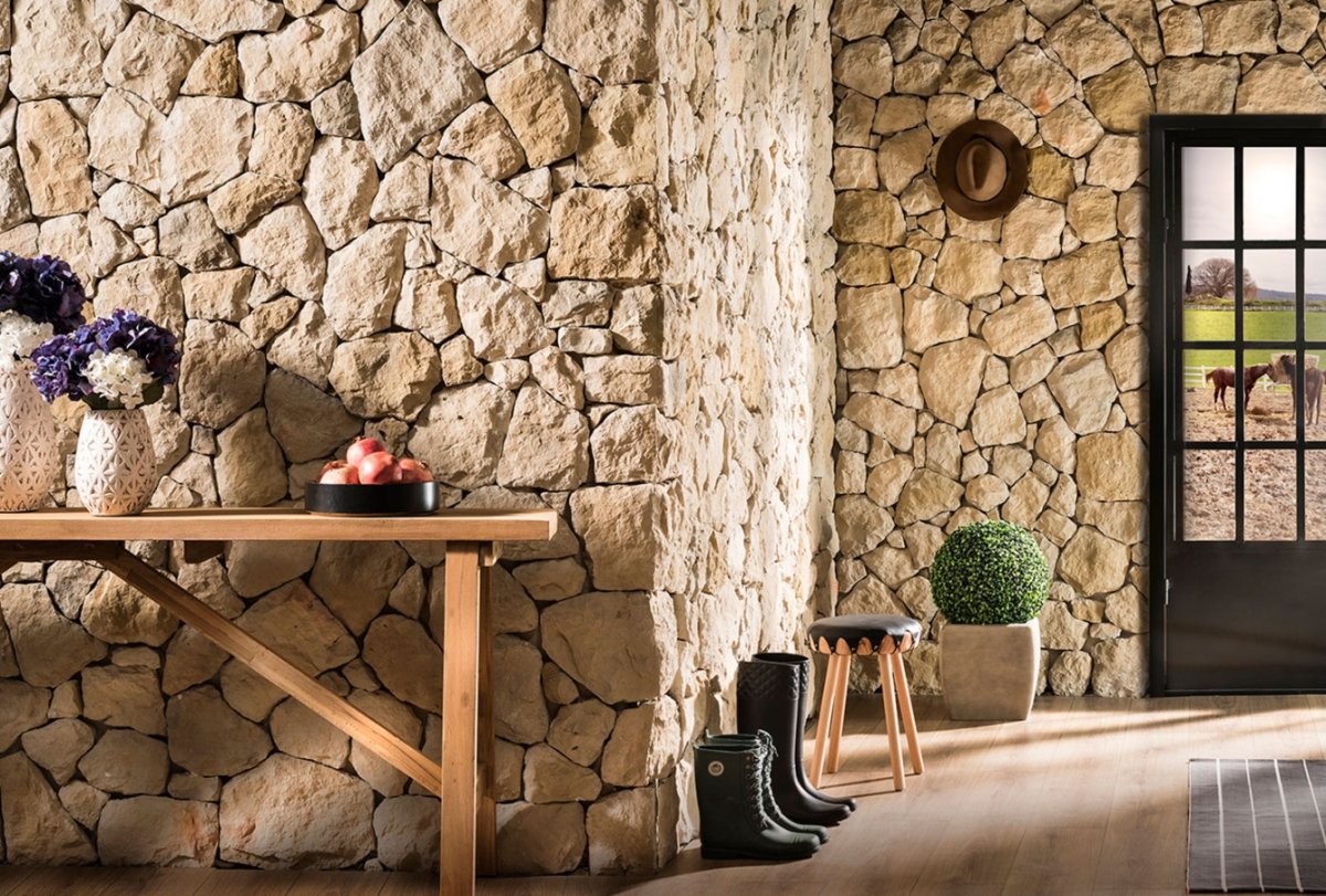 Искусственный камень в интерьере