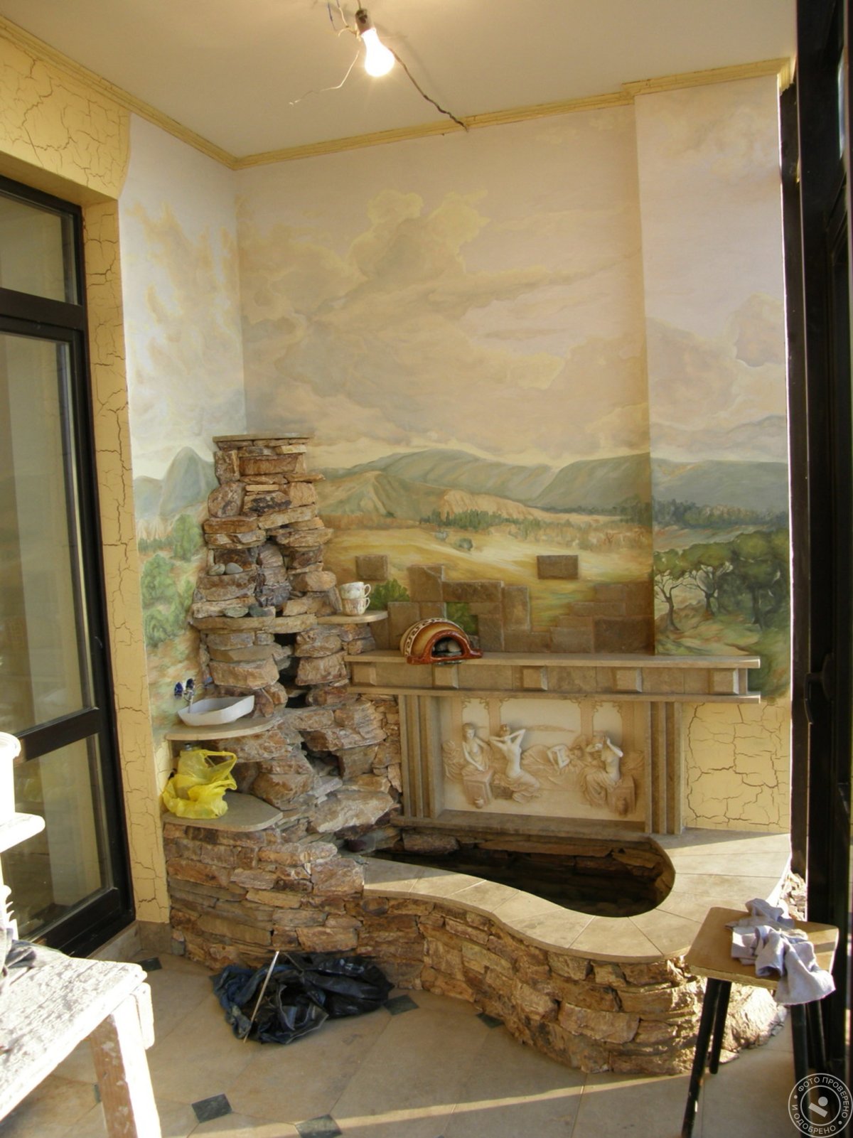 Камень в интерьере