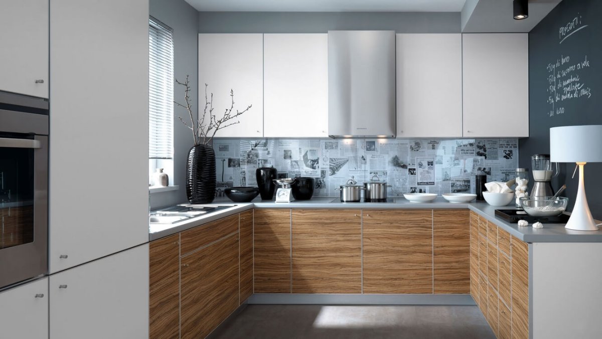 Кухня страйп Титан прямые