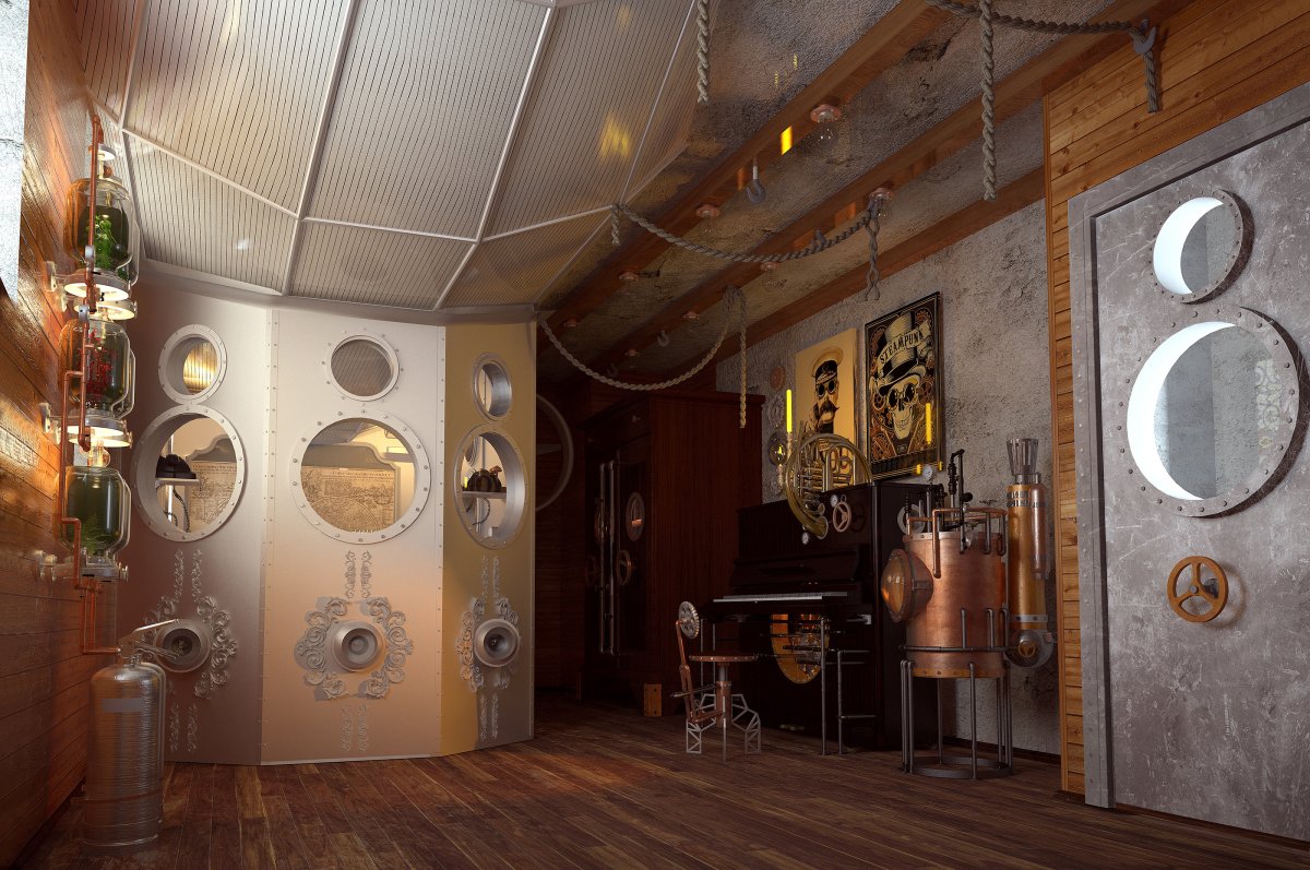 Кухня в стиле стимпанк