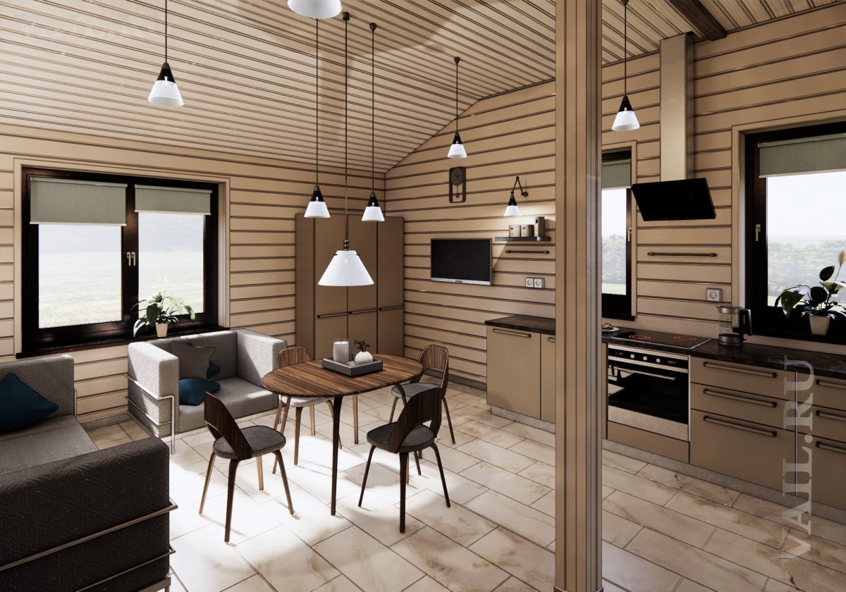 Роу Хаус имитация бруса