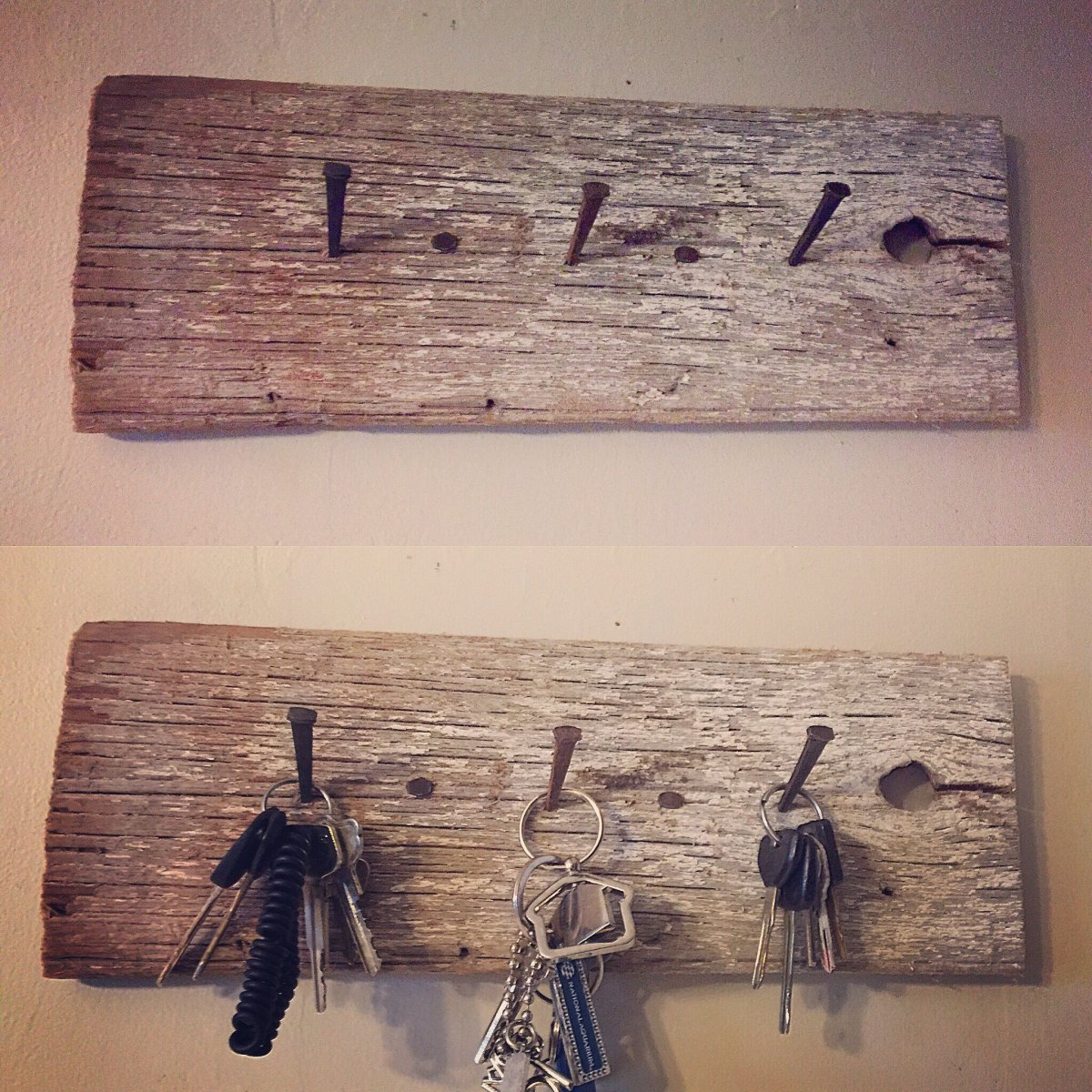 Ключница из доски