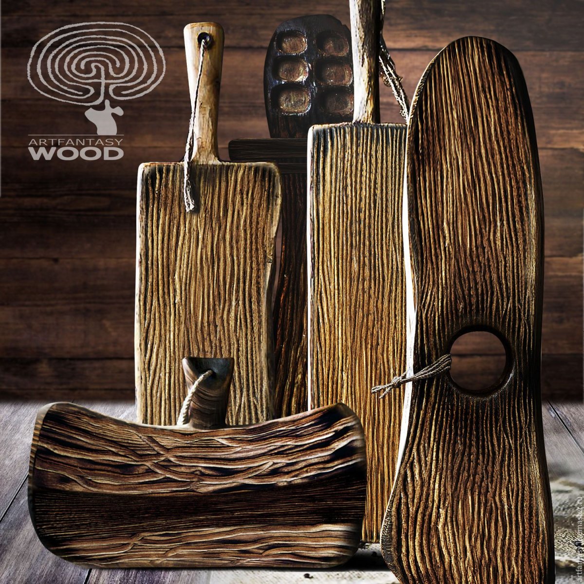 Доски разделочные деревянные для подачи