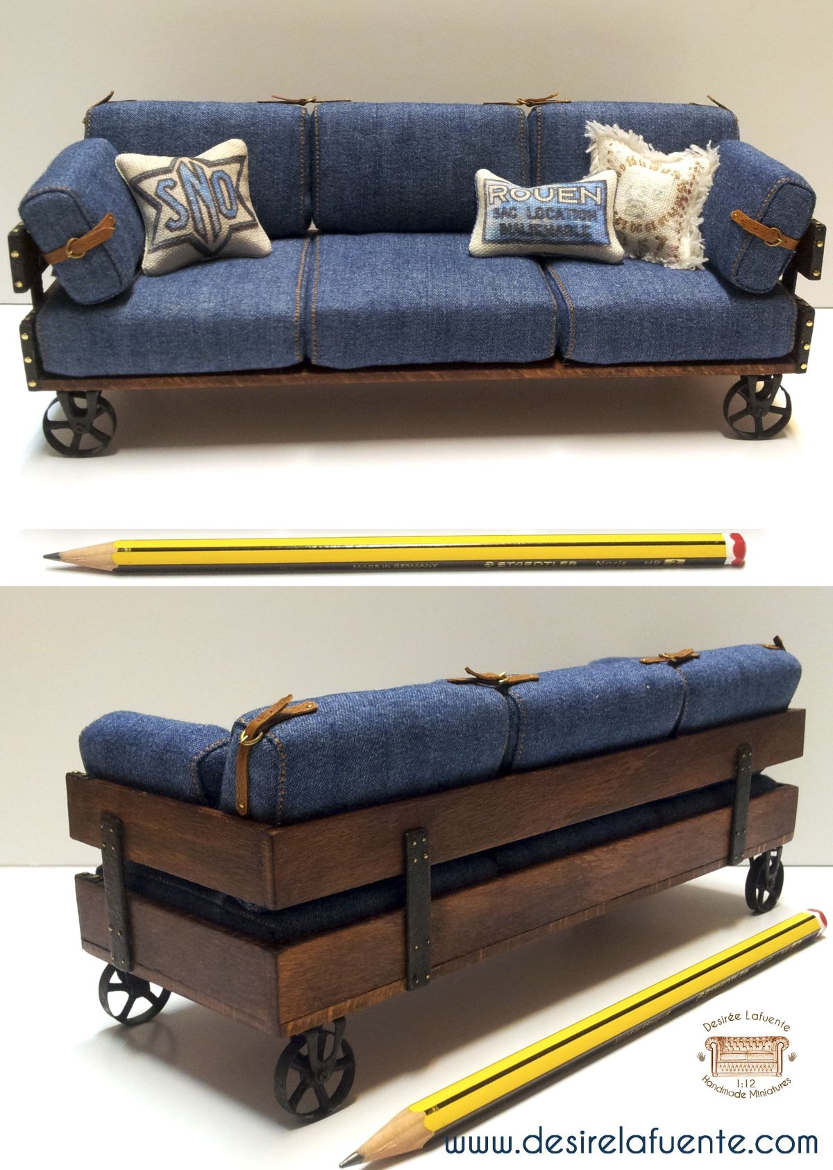 Джинсовый диван