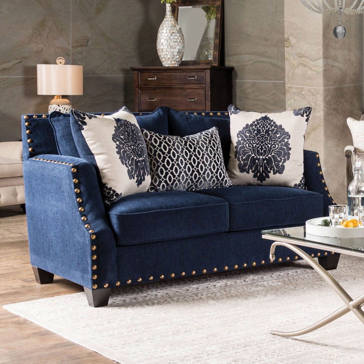 Джинсовая обивка дивана