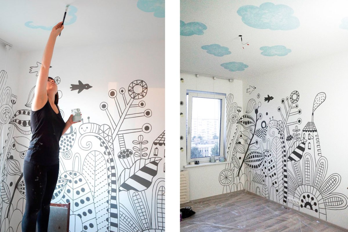 Модная роспись легко