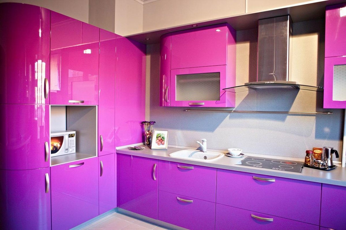 Кухня Модерн угловая олива