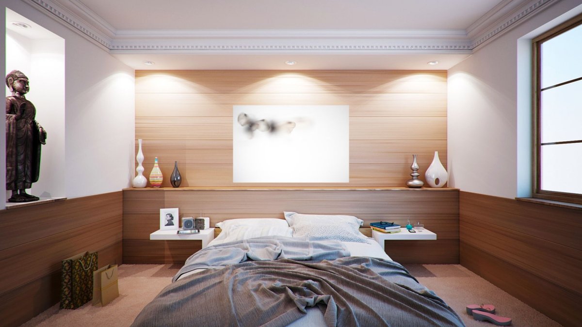 Отделка спальни