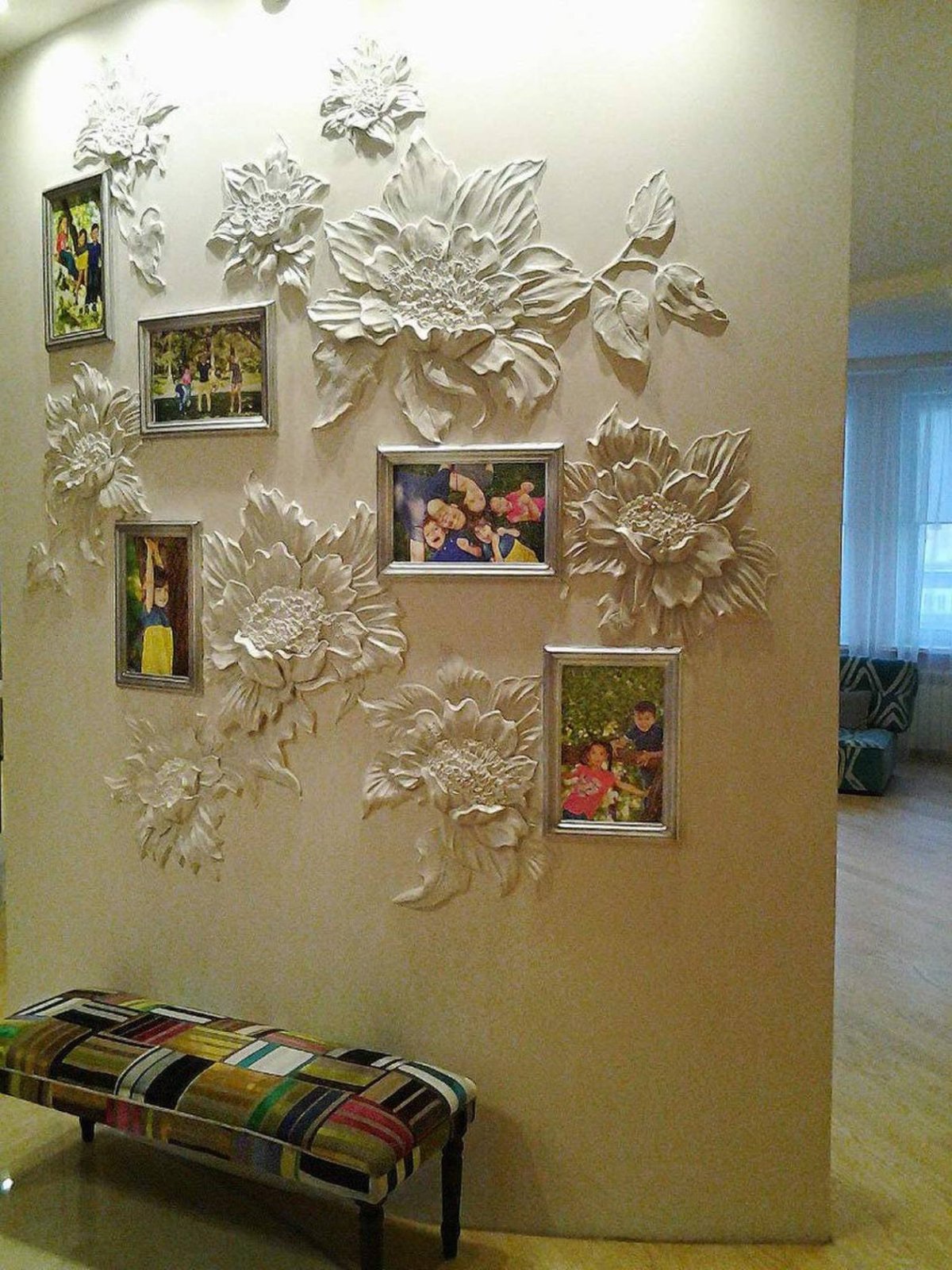 Декор лепка на стенах