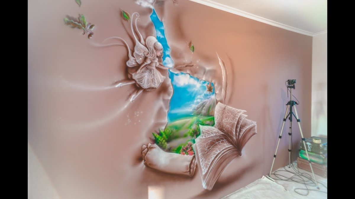 Аэрография в интерьере