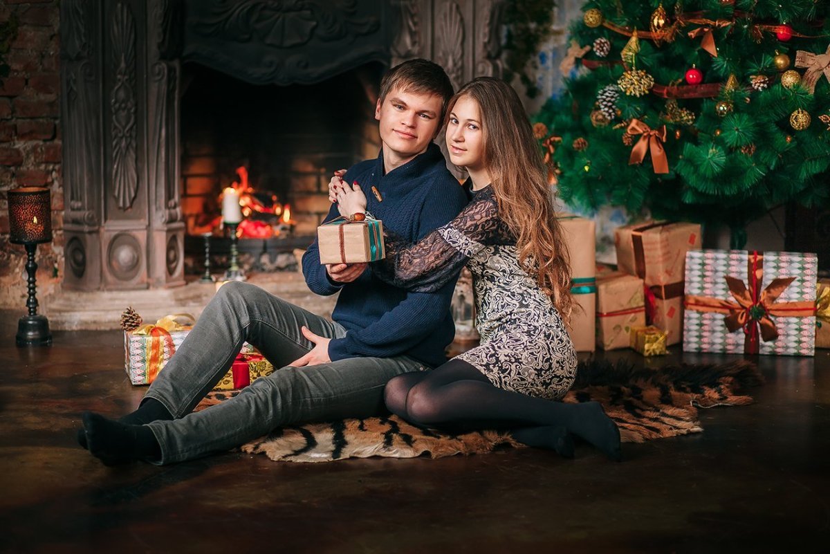 Новогодние фотосессии в студии лав стори