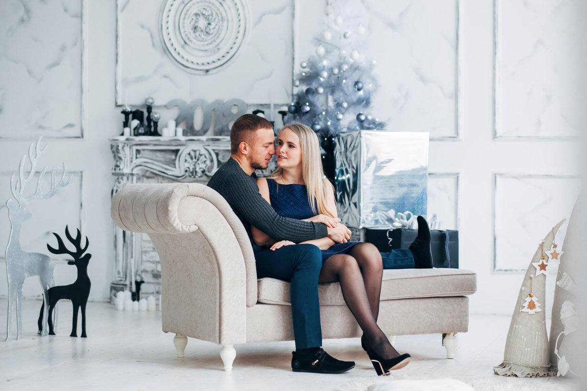 Фотосессия лав стори в студии