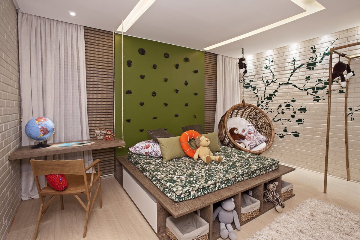 Экостиль в интерьере детской комнаты