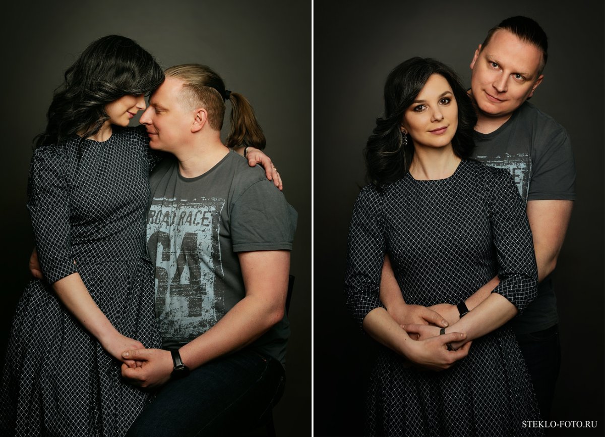 Фотосессия пары в студии