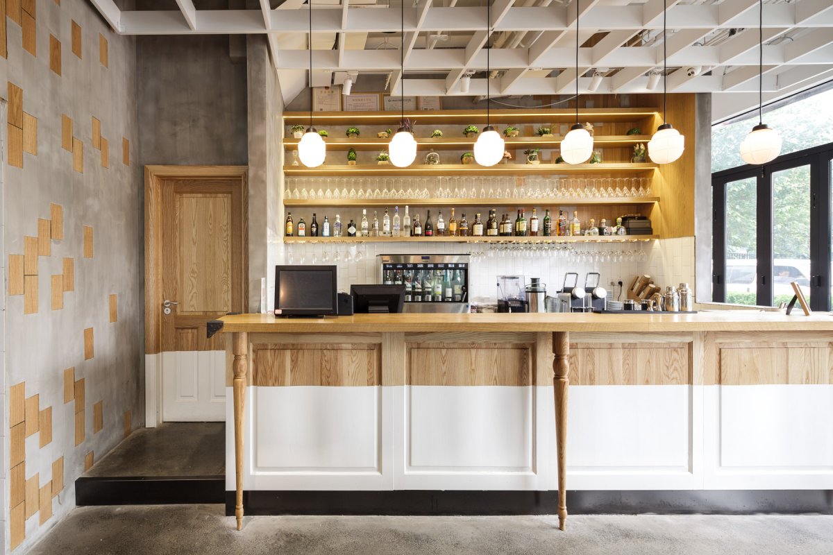 Барные стойки в интерьере кофейни