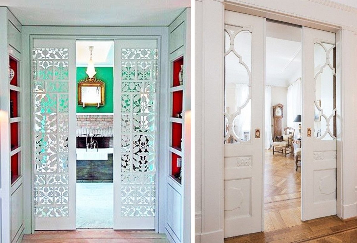 Ажурные раздвижные двери