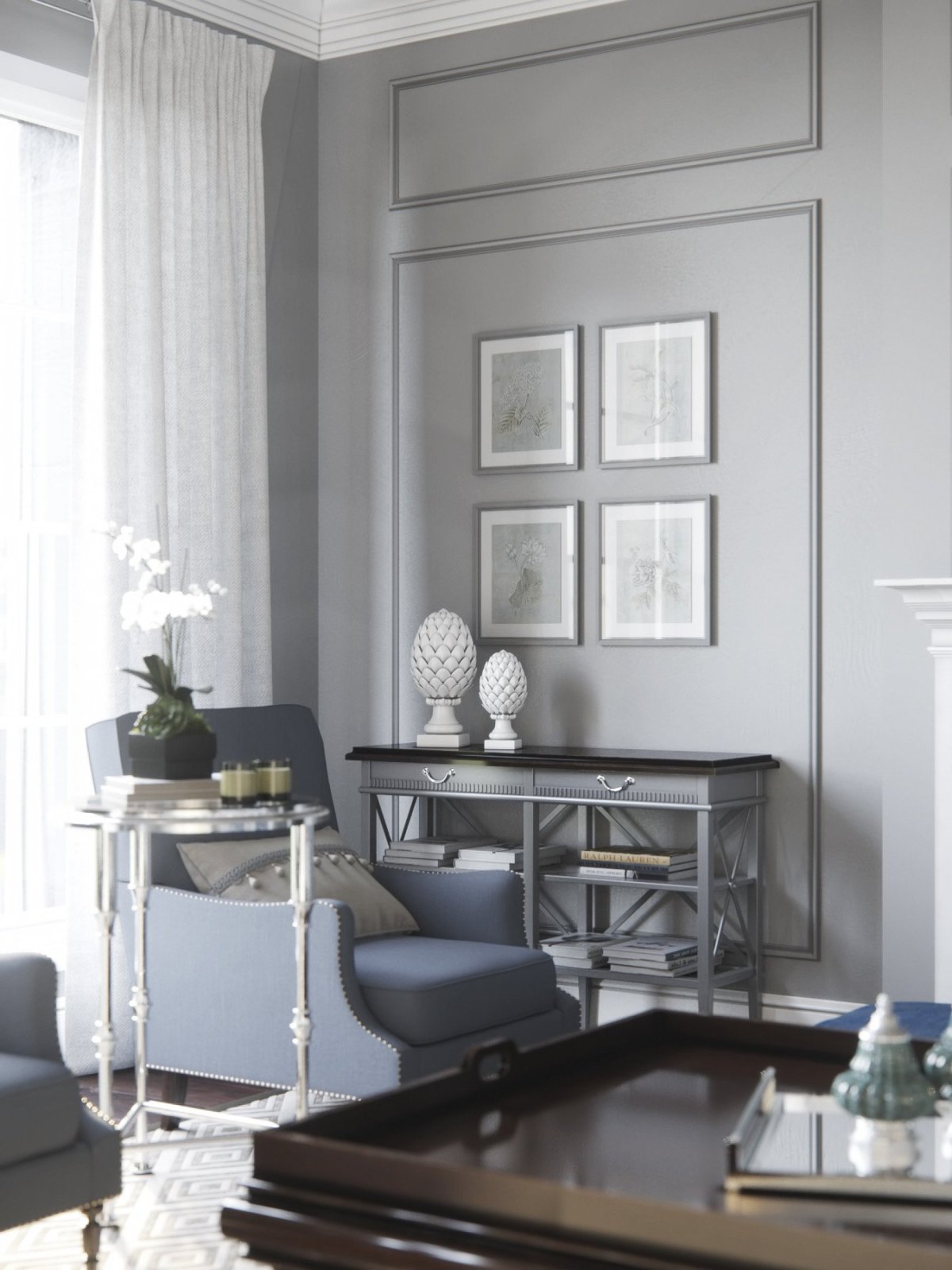 Серая стена