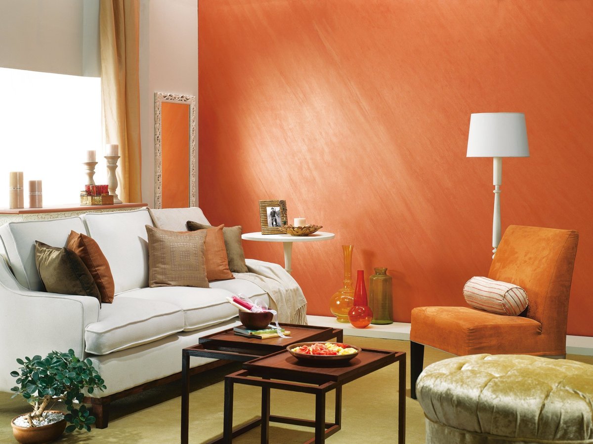 Терракотовая краска для стен