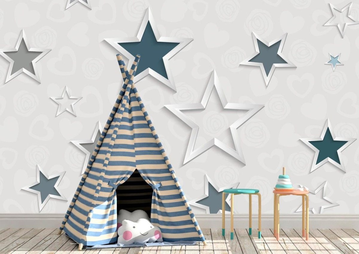 Стены в детской в скандинавском стиле