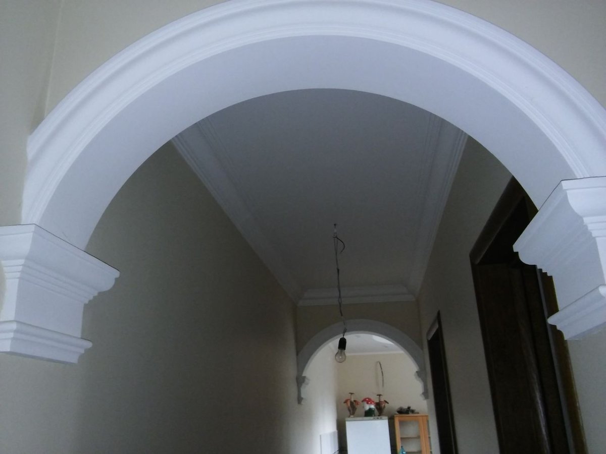 Лепки из гипса для арки