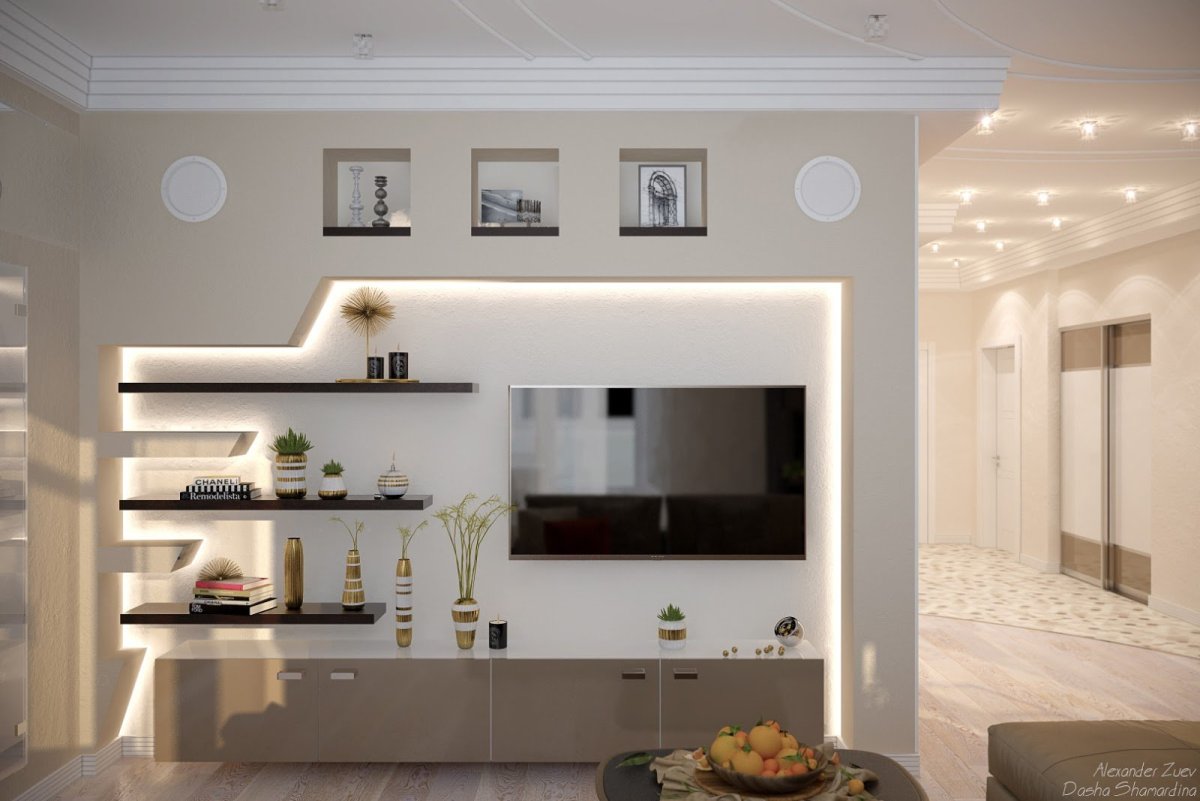 Ниша в стене с подсветкой