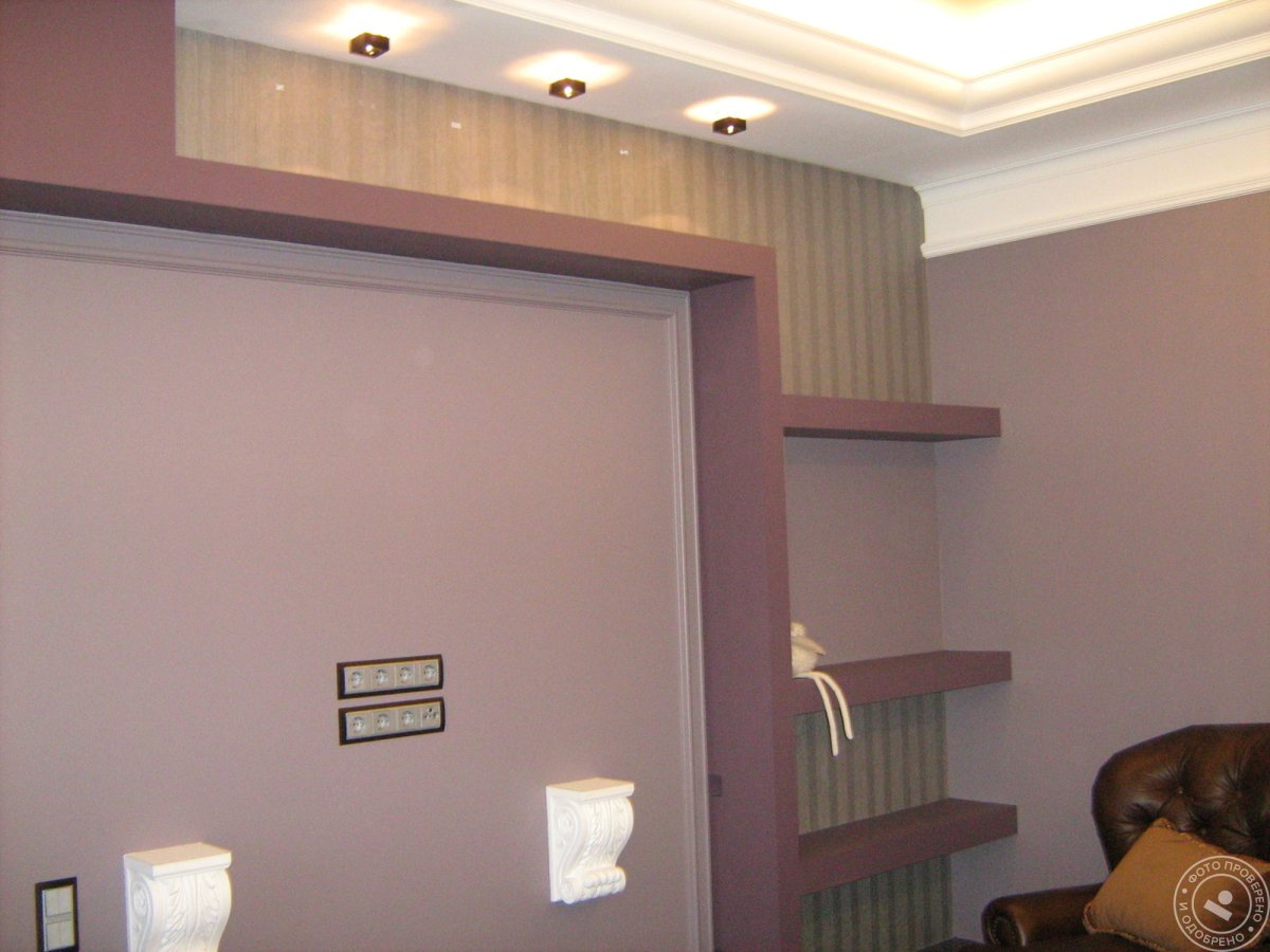 Декор стен из гипсокартона