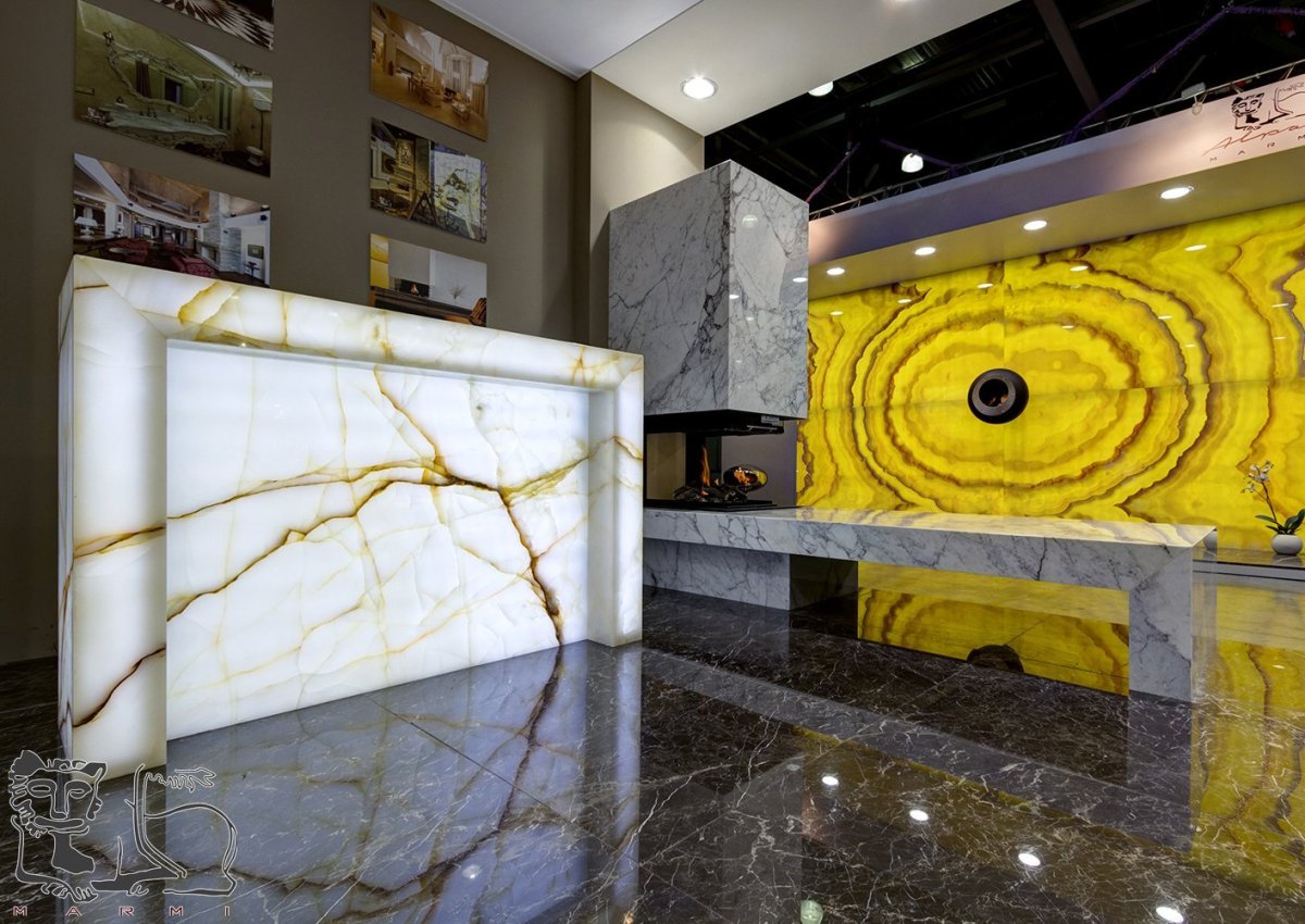 Оникс слэбы с подсветкой