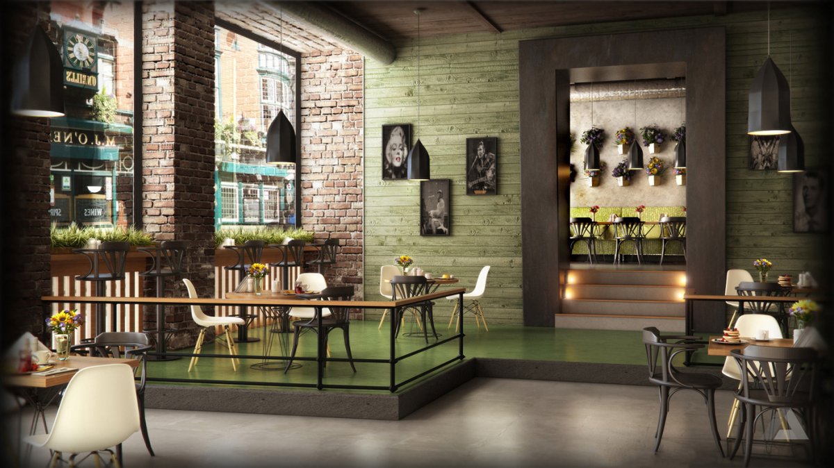 Атмосферная кофейня