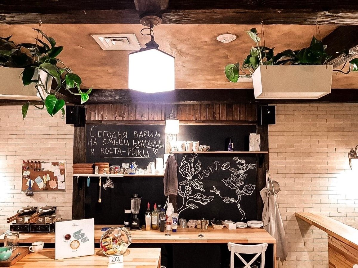 Уютное кафе интерьер