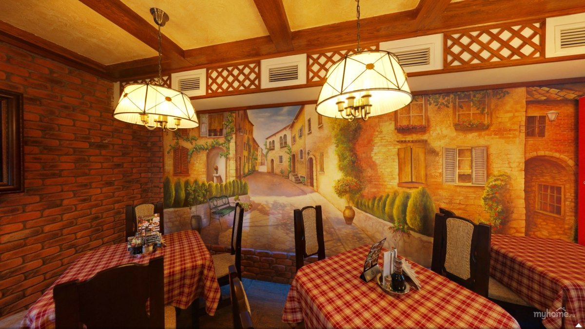 Итальянское кафе интерьер