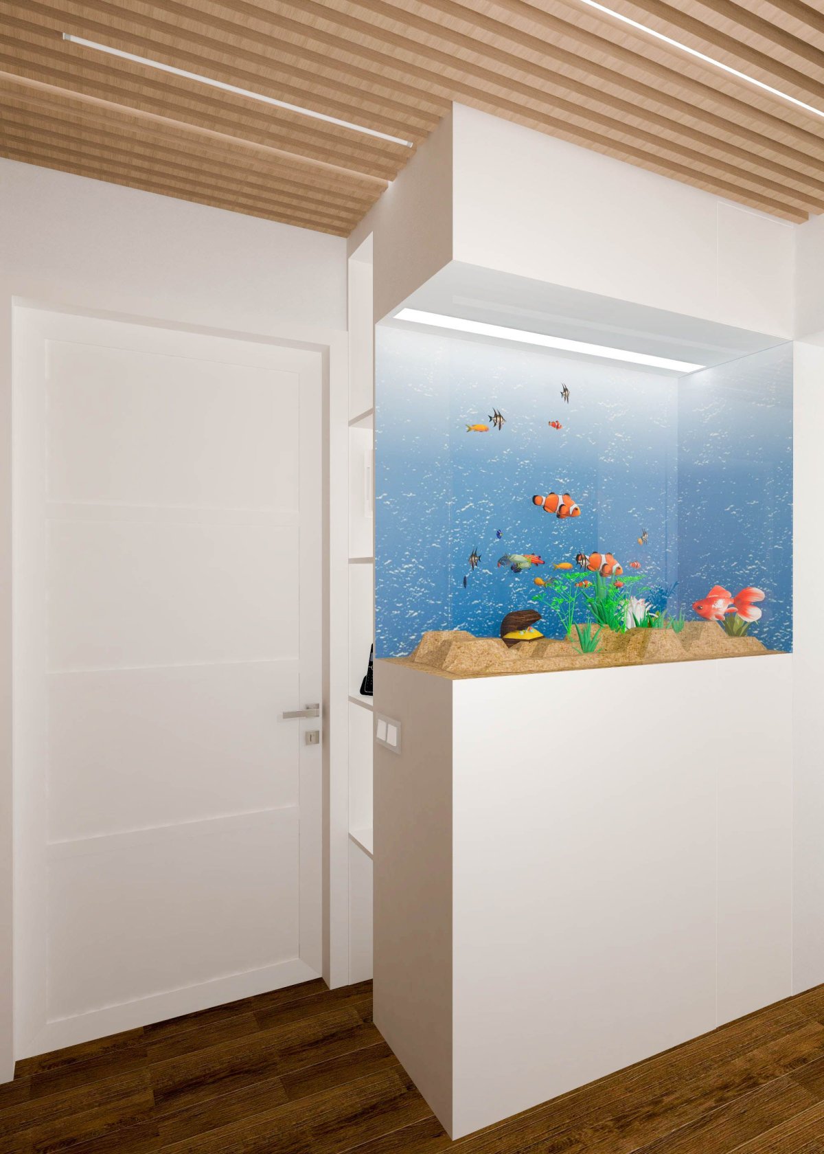 Аквариум перегородка