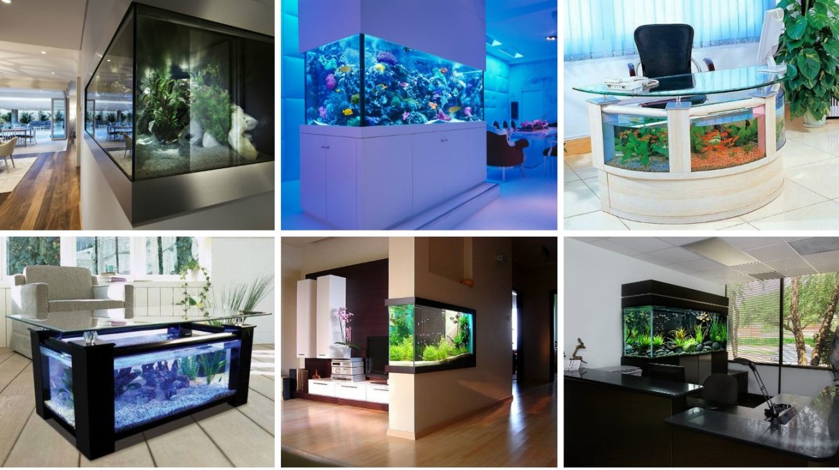 Аквариум в шкафу
