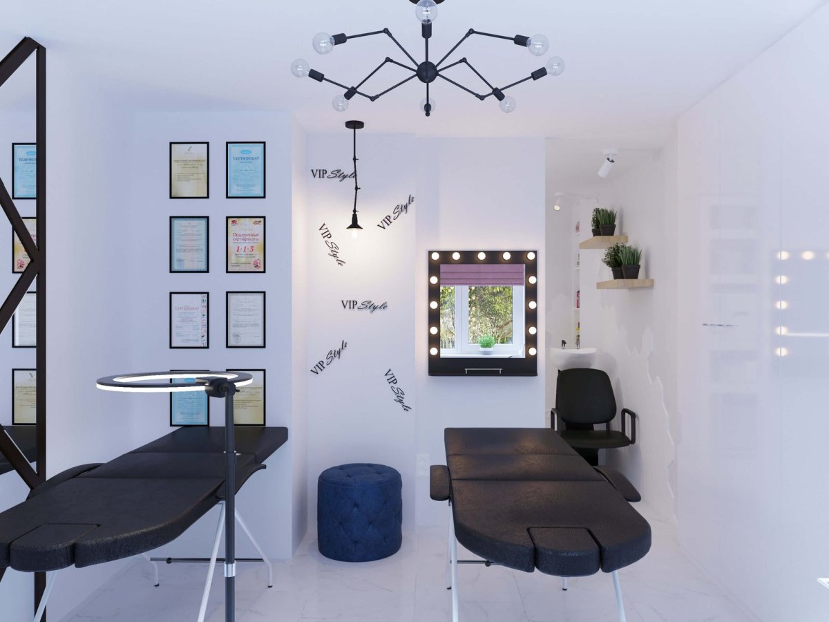 Студия бровей интерьер