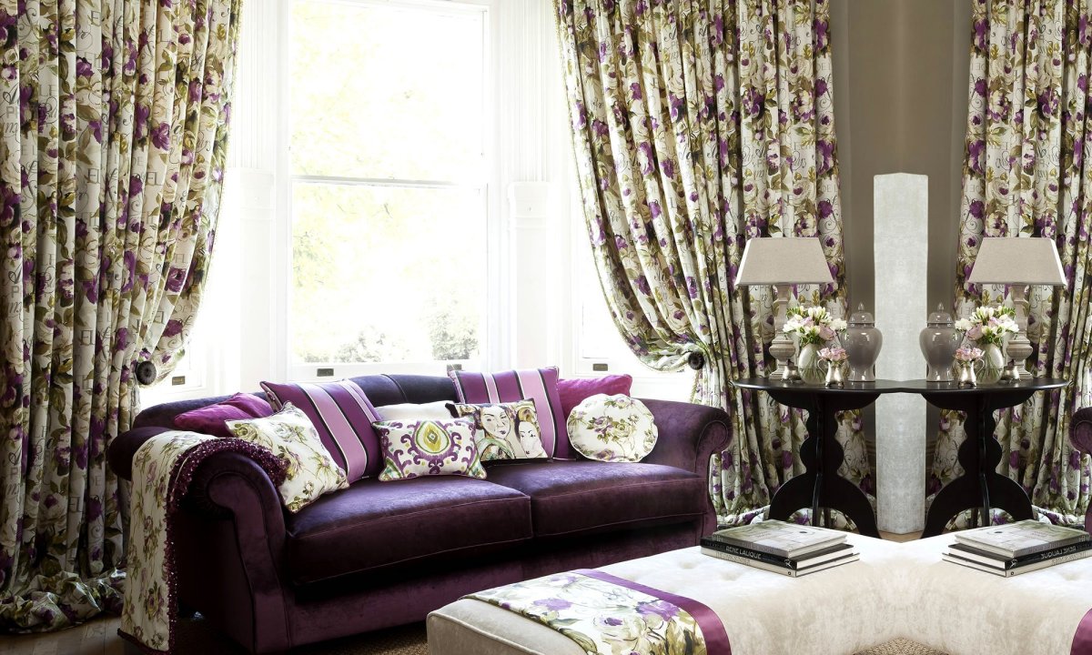 Шторы в стиле Прованс мята