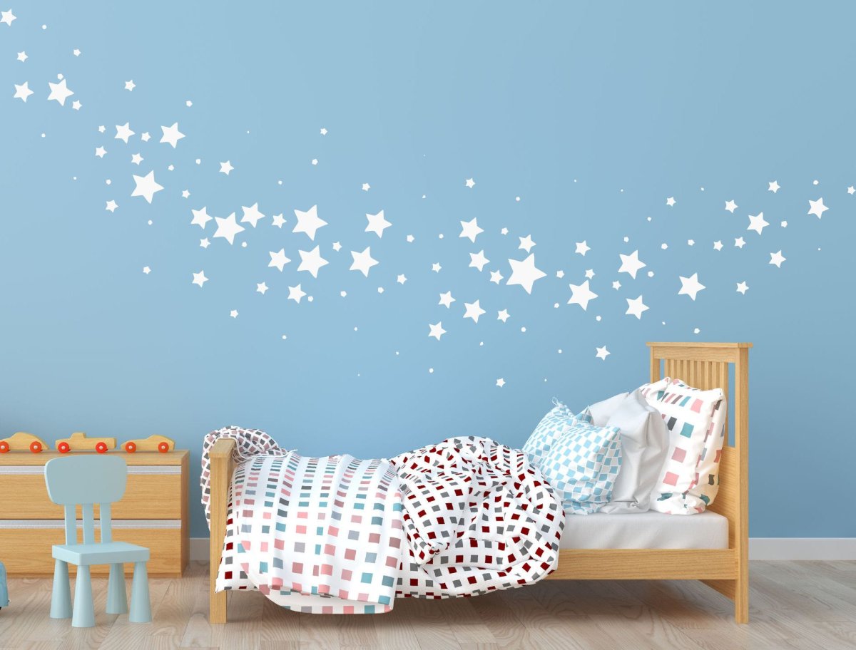 Гирлянда из бумажных звезд