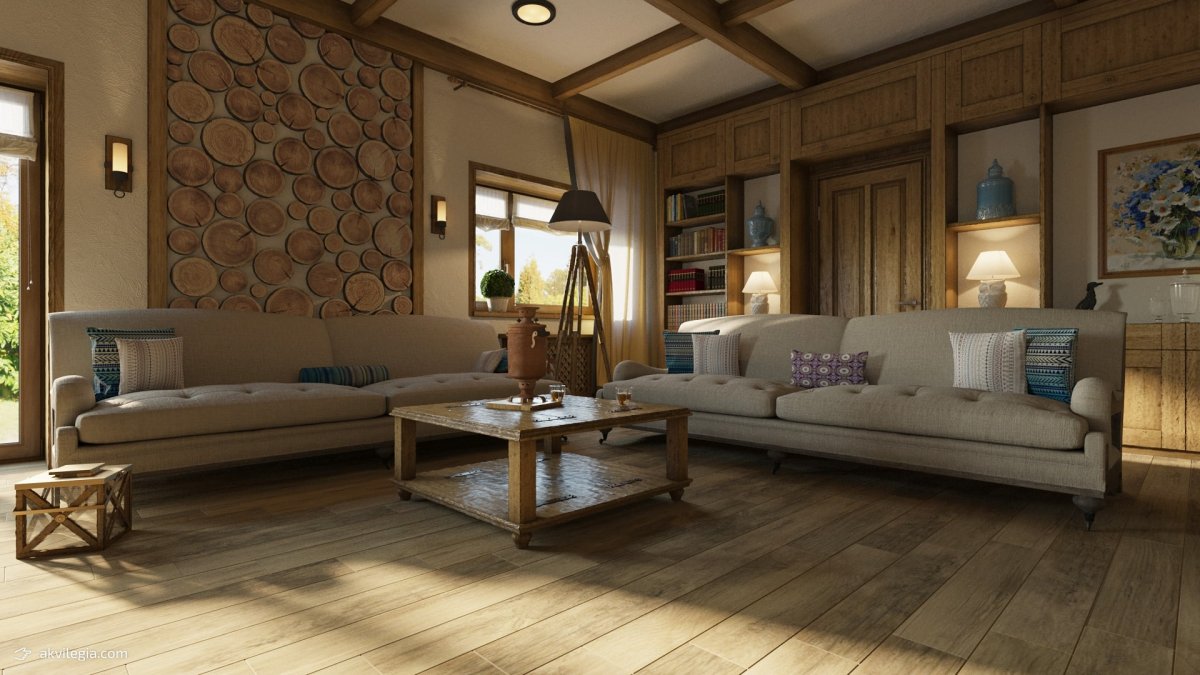 Загородный дом в стиле Кантри