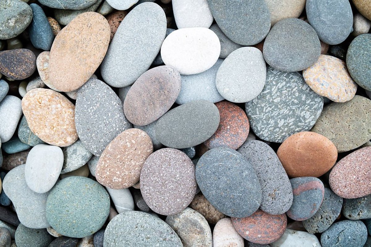 Массажный коврик из гальки