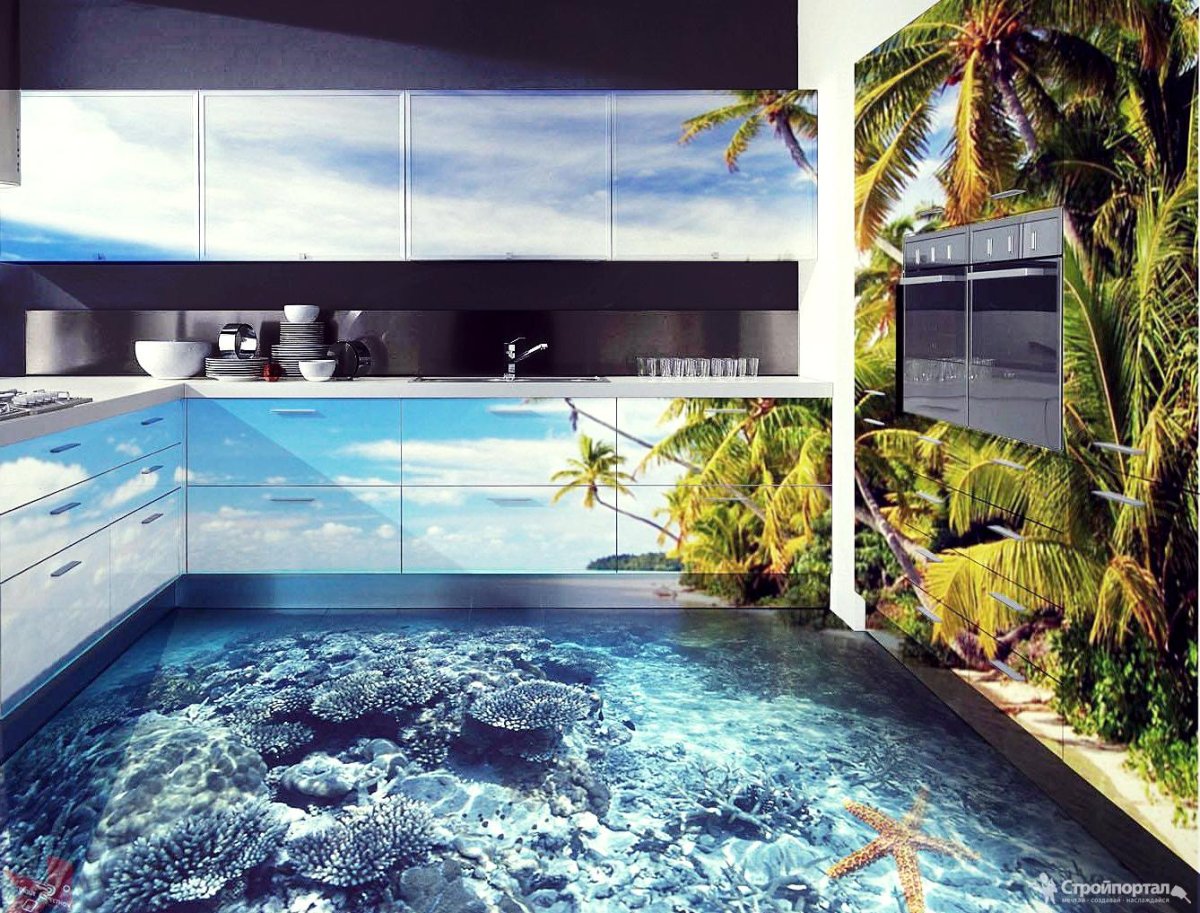 Фотоплитка водопад