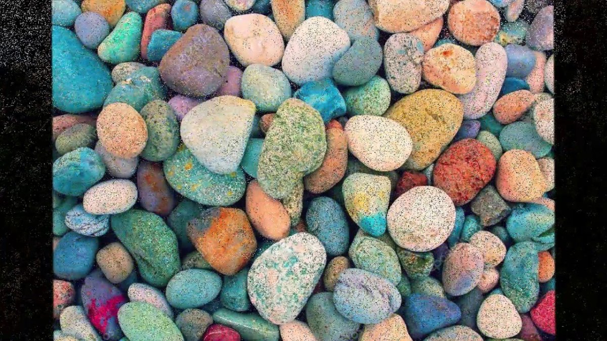 Коврик из гальки